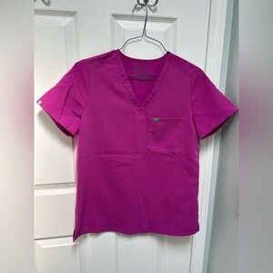 Figs Pink Catarina One Pocket Scrub Top